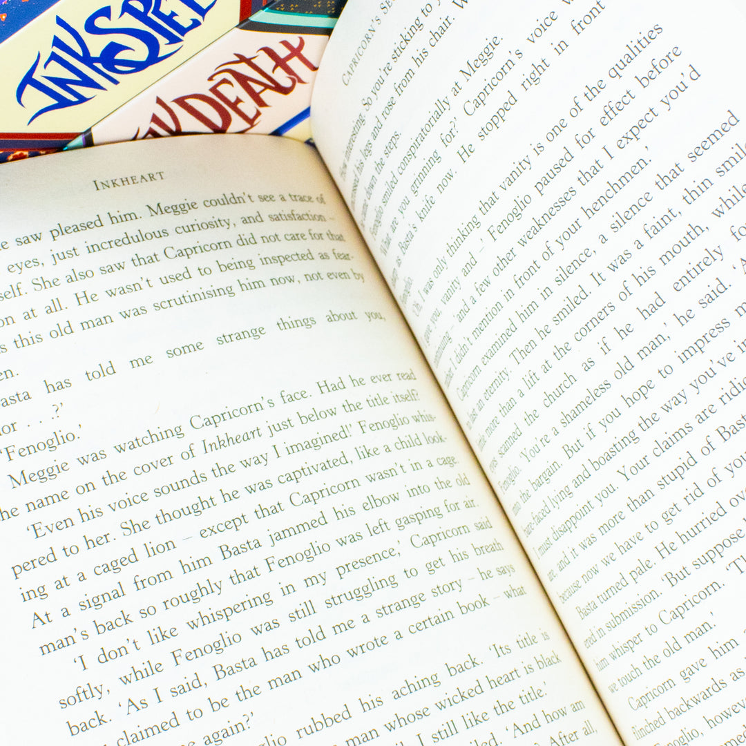 Inkheart Trilogy 4 Book Set by Cornelia Funke, Captivating Magical Fantasy Adventure for Young Readers Ages 12+