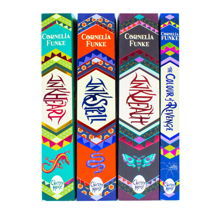 Inkheart Trilogy 4 Book Set by Cornelia Funke, Captivating Magical Fantasy Adventure for Young Readers Ages 12+