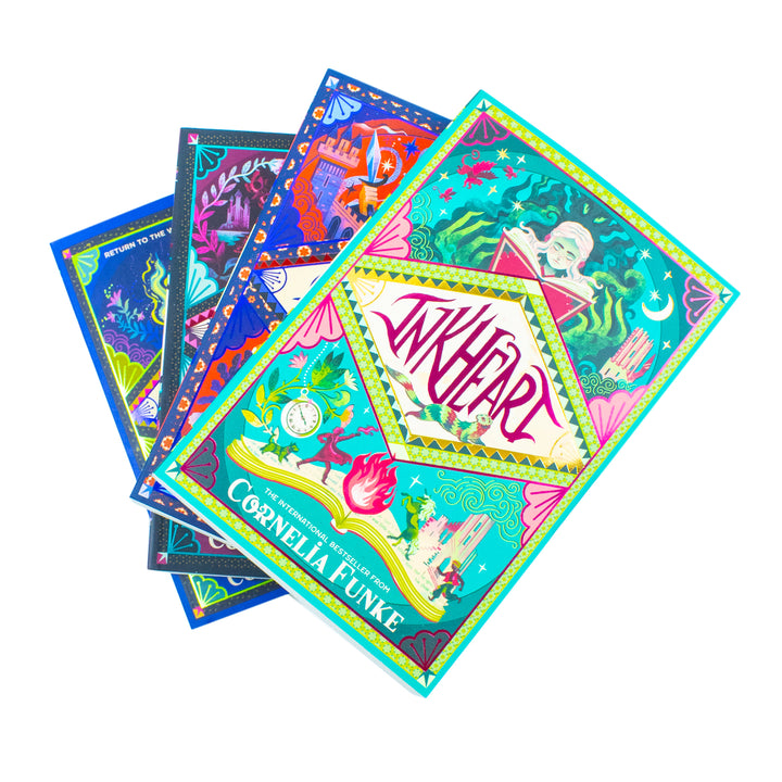 Inkheart Trilogy 4 Book Set by Cornelia Funke, Captivating Magical Fantasy Adventure for Young Readers Ages 12+