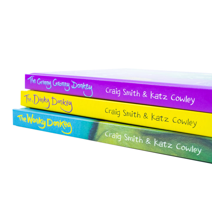 The Wonky Donkey 3 books Collection Box Set By Craig Smith (The Wonky Donkey, The Dinkey Donkey, The Grinny Granny Donkey)