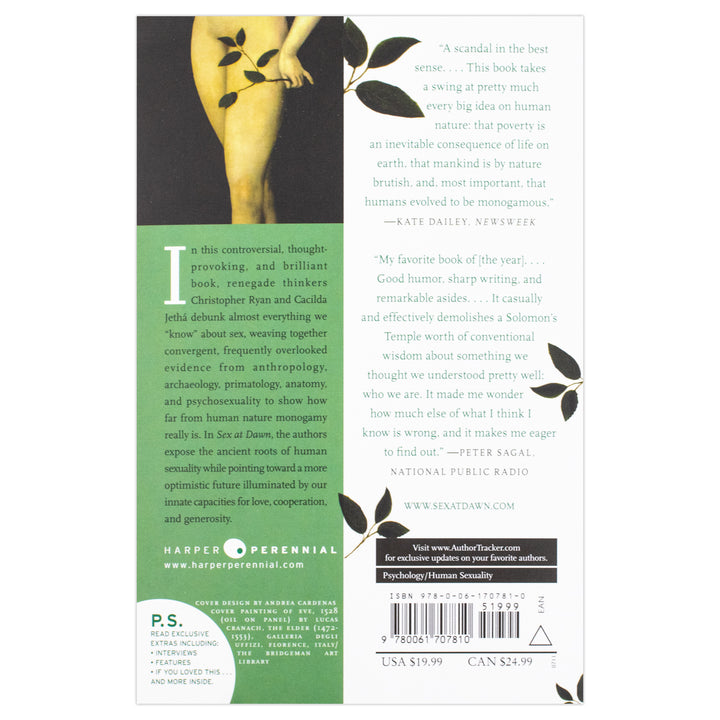Sex at Dawn: How We Mate, Why We Stray, and What It Means for Modern Relationships (P.S.) by Christopher Ryan | Paperback Book