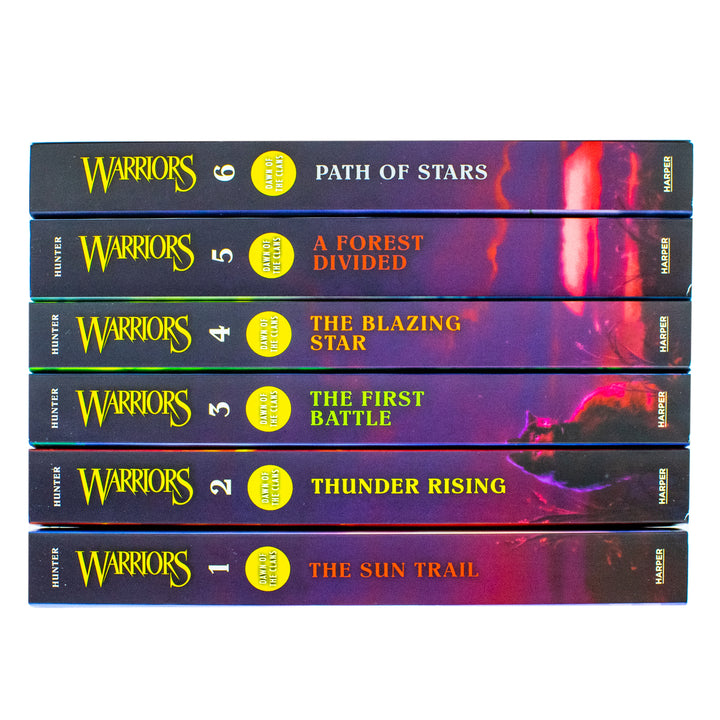 Warriors Cats: Dawn of The Clans Prequel – 6-Book Collection Set by Erin Hunter | The Sun Trail, Thunder Rising, First Battle, Blazing Star & More