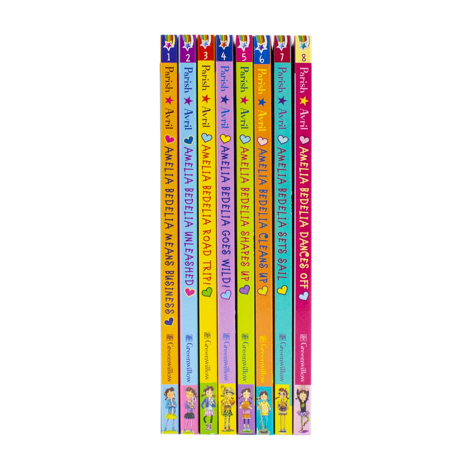 Amelia Bedelia 8 Book Collection Set by Hermin Parish (Dances Off