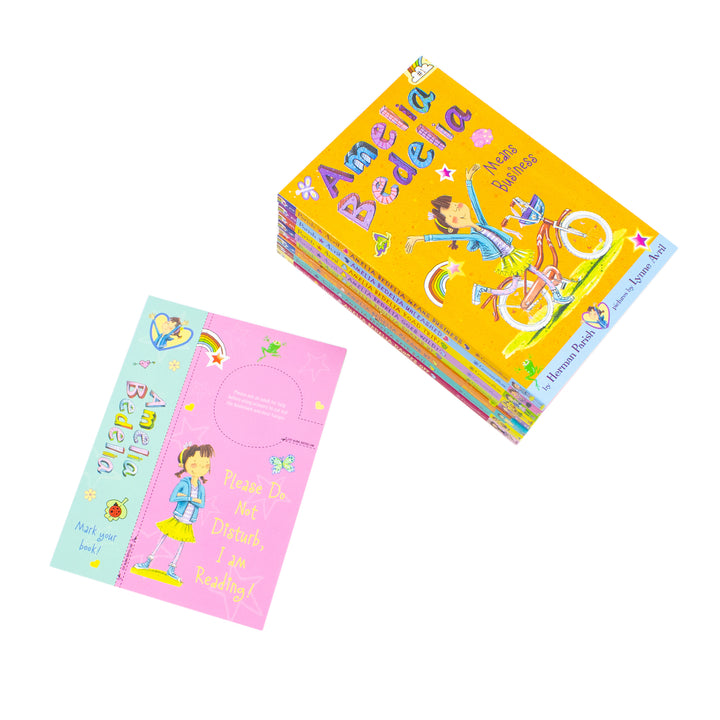 Amelia Bedelia 8 Book Collection Set (Dances Off, Sets Sail, Cleans Up, Shapes Up, Goes Wild, Road Trip, Unleashed, Means Business)