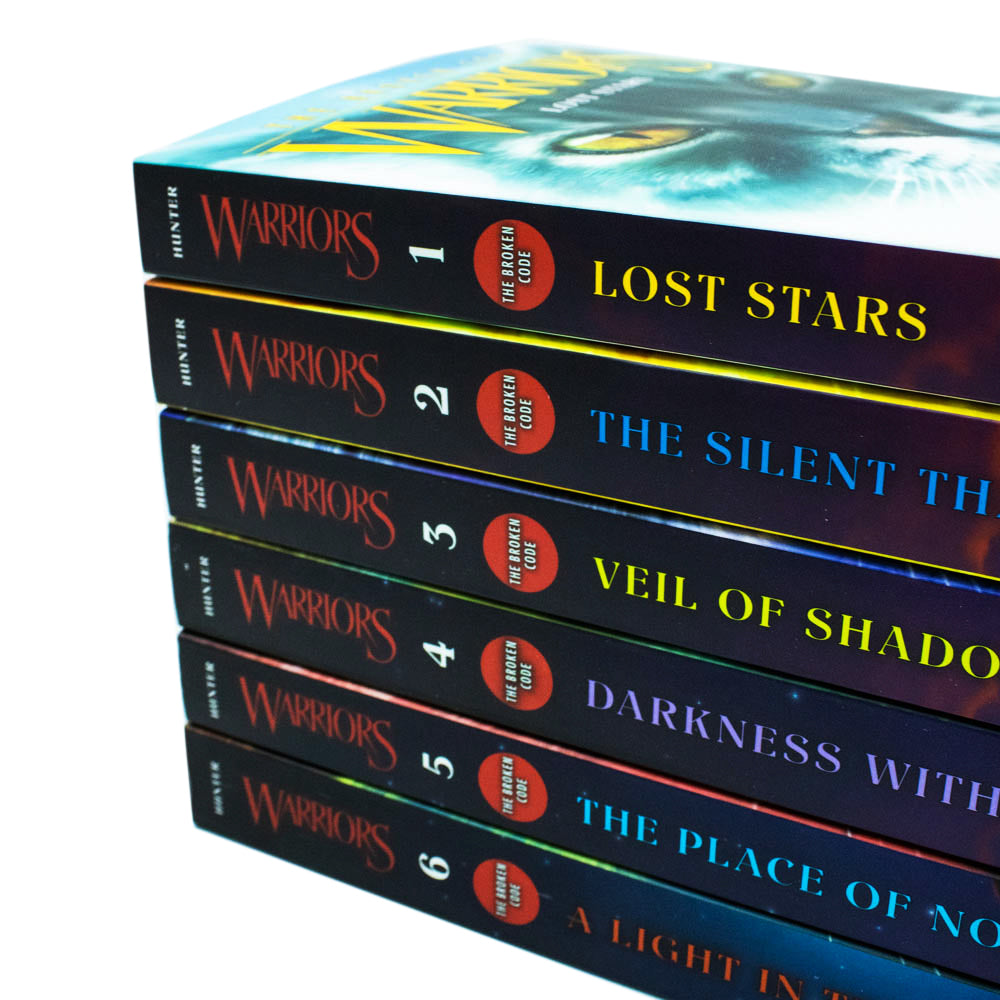 Comic Code Warriors Warriors Cat: The Broken Code Book 1-6 Collection Set By Erin Hunter ...