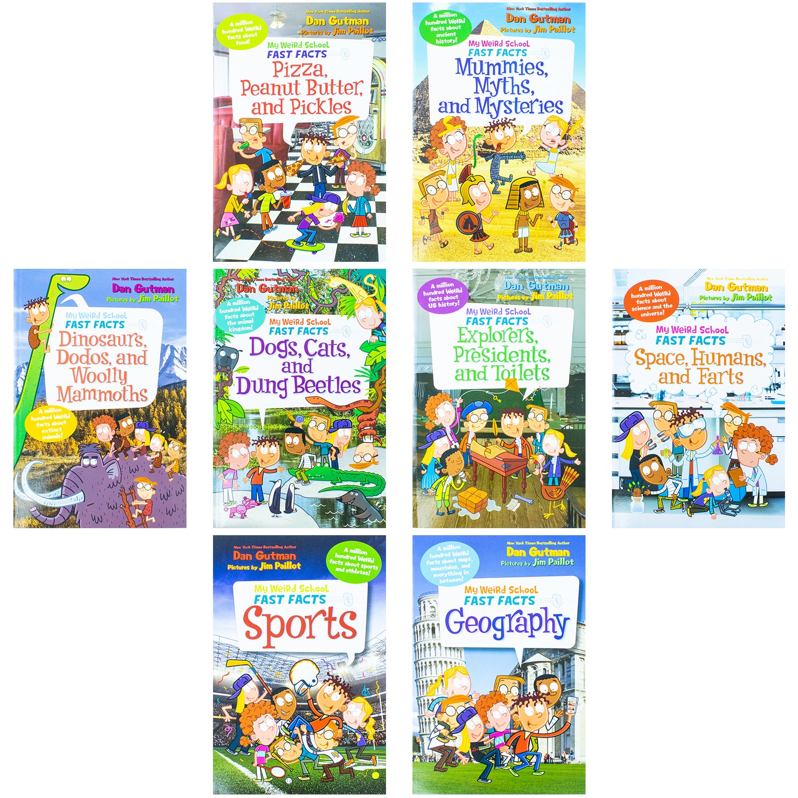 My Weird School Fast Facts By Dan Gutman: 8 Books Collection Box