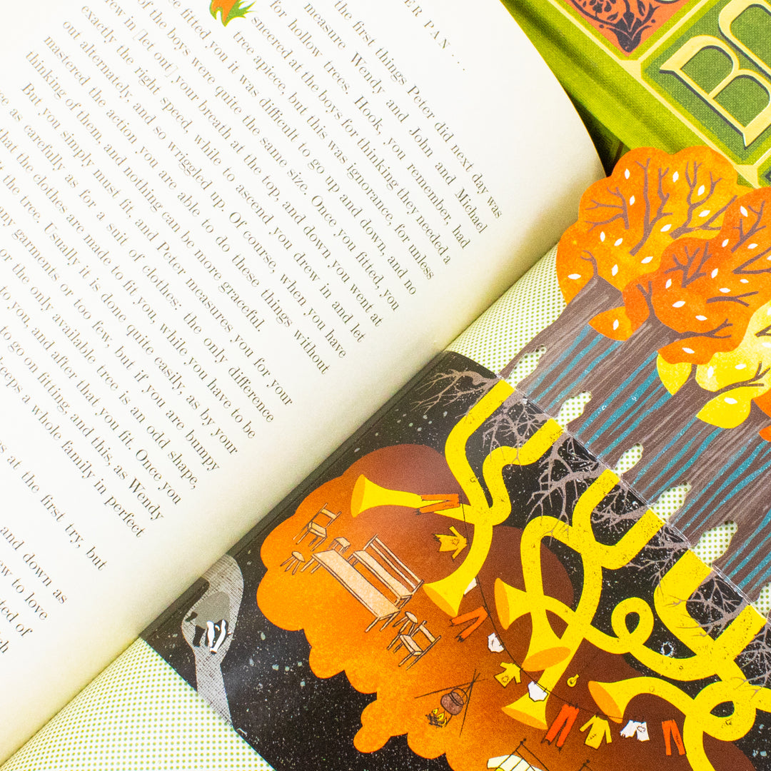 The Jungle Book By Rudyard Kipling and Peter Pan By J. M Barrie (Minalima Edition) 2 Books Collection Set