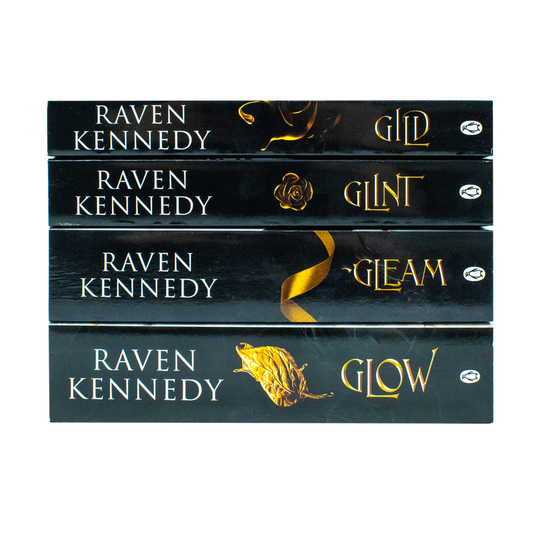 The Plated Prisoner Series Collection 4 Books Set by Raven Kennedy – Gild, Glint, Gleam, Glow| Fantasy Book Box Set for Readers & Fans of Dark Romance