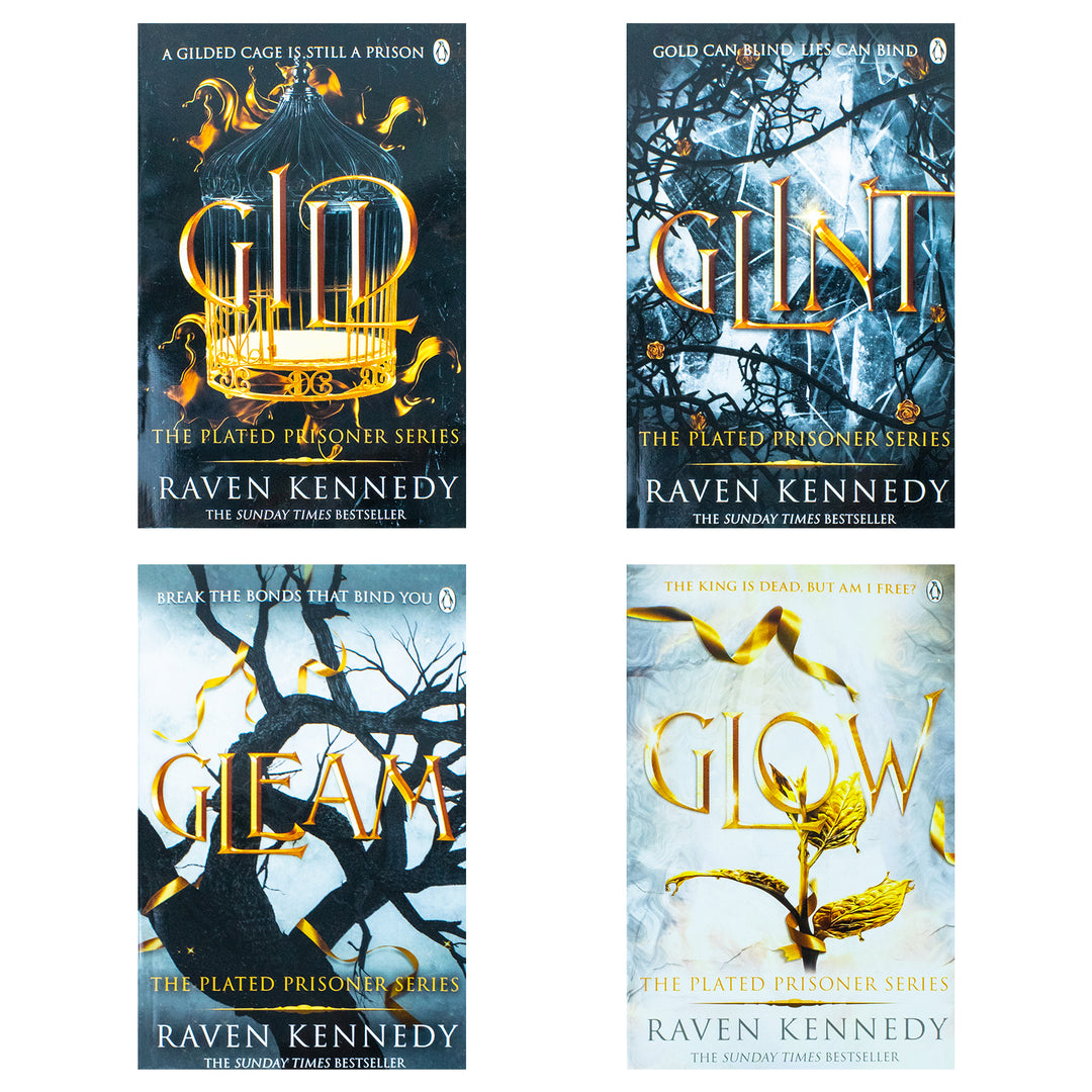 The Plated Prisoner Series Collection 4 Books Set by Raven Kennedy – Gild, Glint, Gleam, Glow| Fantasy Book Box Set for Readers & Fans of Dark Romance