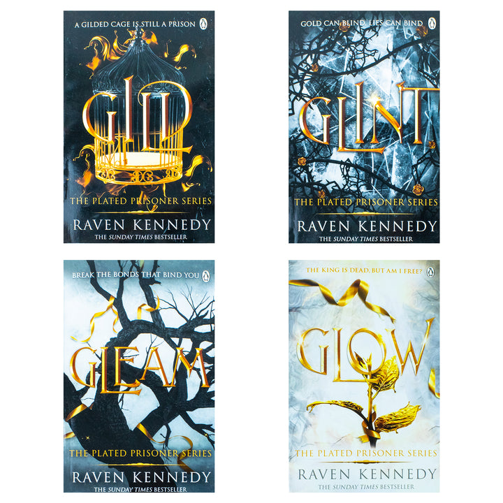 The Plated Prisoner Series Collection 4 Books Set by Raven Kennedy – Gild, Glint, Gleam, Glow| Fantasy Book Box Set for Readers & Fans of Dark Romance