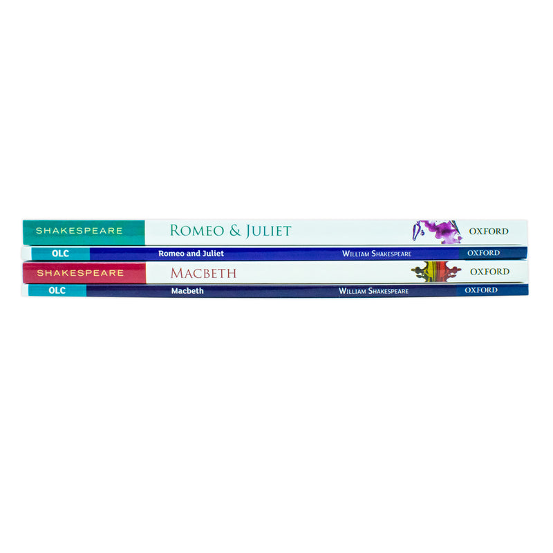 Oxford School William Shakespeare 4 Books Collection Set (Macbeth, Macbeth Oxford Literature Companions and Romeo and Juliet and Romeo and Juliet Oxford Literature Companions)