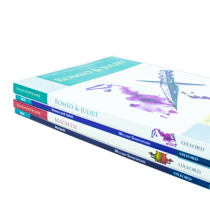 Oxford School William Shakespeare 4 Books Collection Set (Macbeth, Macbeth Oxford Literature Companions and Romeo and Juliet and Romeo and Juliet Oxford Literature Companions)