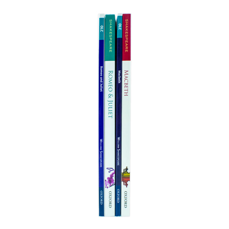 Oxford School William Shakespeare 4 Books Collection Set (Macbeth, Macbeth Oxford Literature Companions and Romeo and Juliet and Romeo and Juliet Oxford Literature Companions)