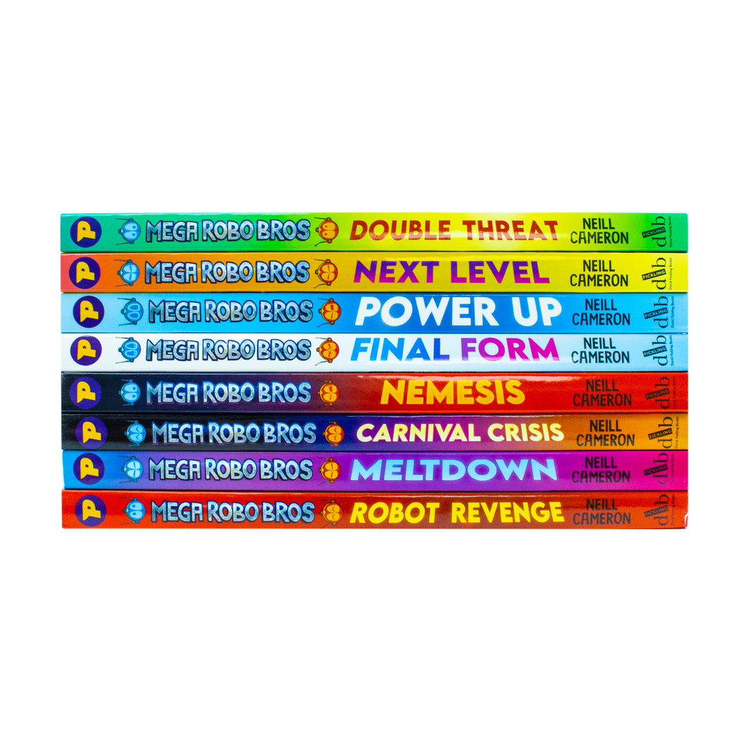 Mega Robo Bros 1–8 Book Set by Neil Cameron | Kids Sci-Fi Adventure Series with Robots, Fun Stories, Technology & Imagination for Young Readers