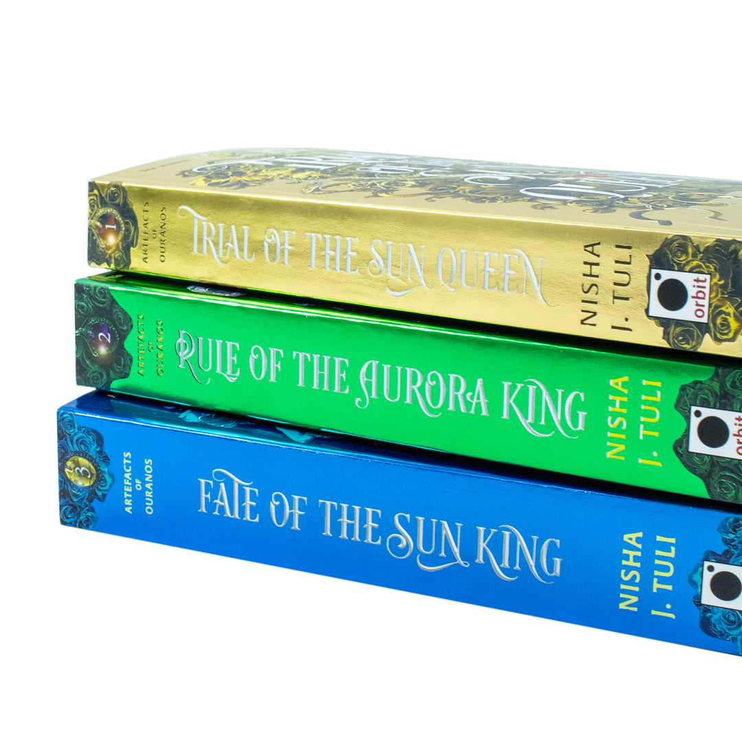 Artefacts of Ouranos Series 3 Books Collection Set By Nisha J. Tuli (Trial of the Sun Queen, Rule of the Aurora King and Fate of the Sun King)