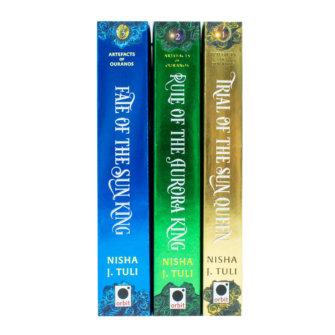Artefacts of Ouranos Series 3 Books Collection Set By Nisha J. Tuli (Trial of the Sun Queen, Rule of the Aurora King and Fate of the Sun King)