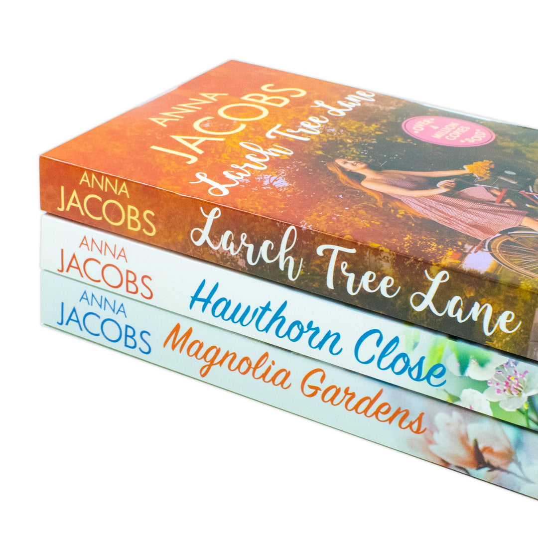 Anna Jacobs Collection 3 Books Set (Larch Tree Lane, Hawthorn Close and Magnolia Gardens)