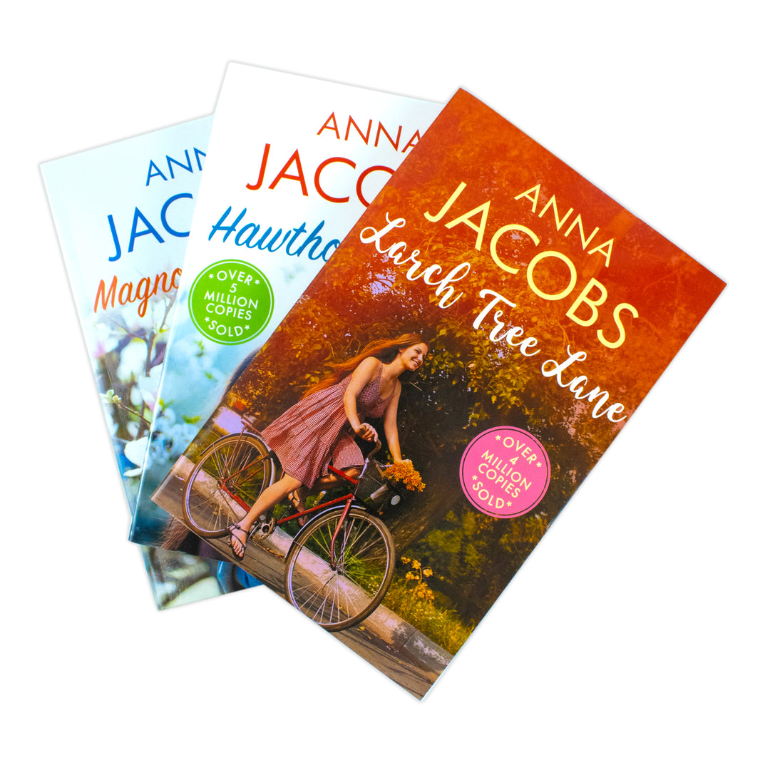 Anna Jacobs Collection 3 Books Set (Larch Tree Lane, Hawthorn Close and Magnolia Gardens)