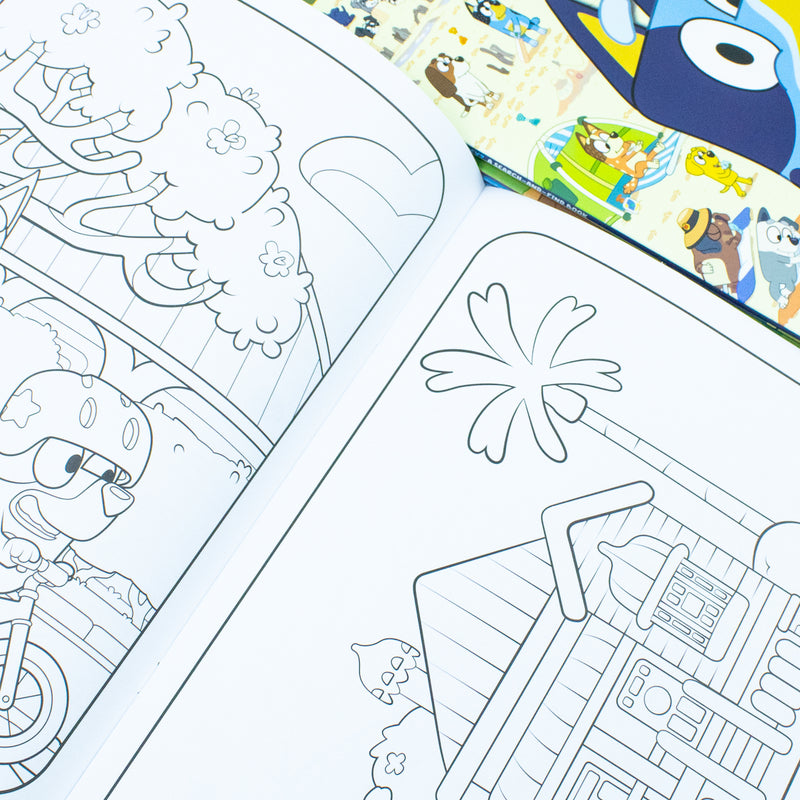 Explore the fun world of Bluey with this 6 books collection of activity books perfect for kids 3+ years. Endless fun and creativity await!