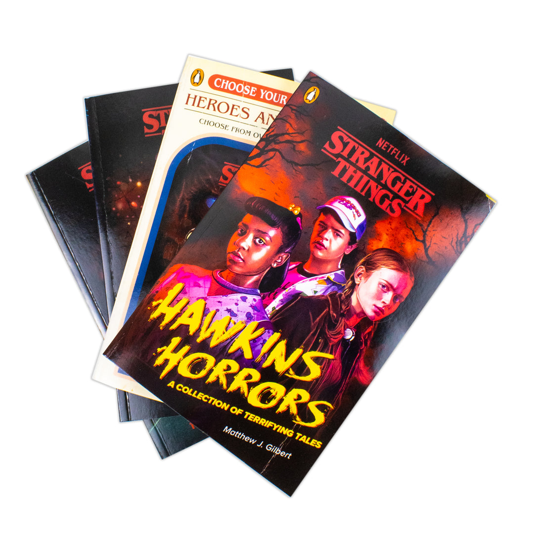 Stranger Things Series Collection 4 Books Set by Matthew J. Gilbert, Rana Tahir (Hawkins Horrors, Heroes and Monsters, Season One and Season Two) | Paperback
