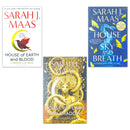 Crescent City Series by Sarah J. Maas 3 Books Collection Set [House of Sky and Breath, House of Earth and Blood, House of Flame and Shadow]