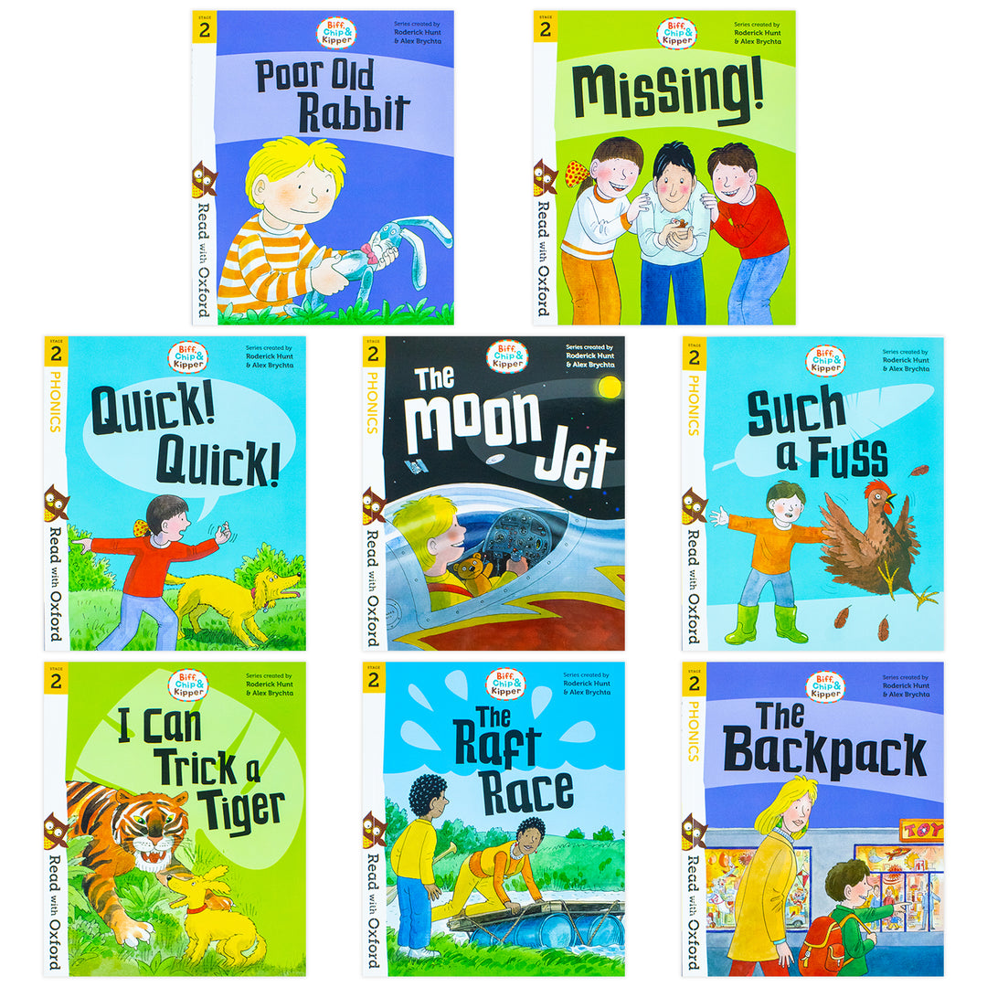Biff, Chip and Kipper Stage 2 Read with Oxford – 16-Book Collection Set | Early Readers, Literacy, Fun Learning & Educational Kids' Storybooks