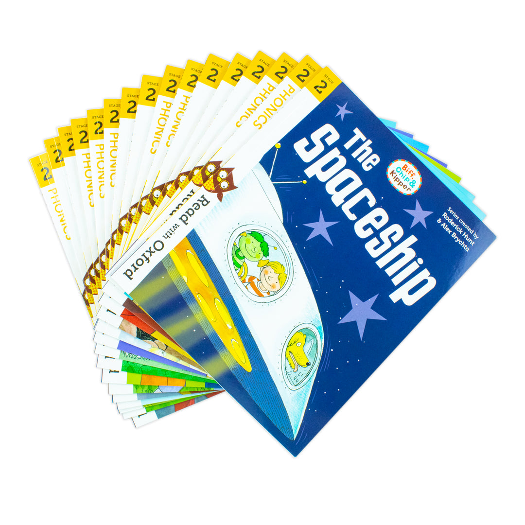 Biff, Chip and Kipper Stage 2 Read with Oxford – 16-Book Collection Set | Early Readers, Literacy, Fun Learning & Educational Kids' Storybooks