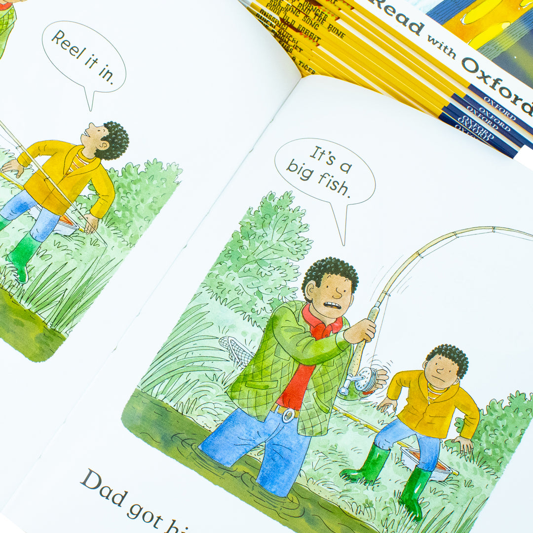 Biff, Chip and Kipper Stage 2 Read with Oxford – 16-Book Collection Set | Early Readers, Literacy, Fun Learning & Educational Kids' Storybooks