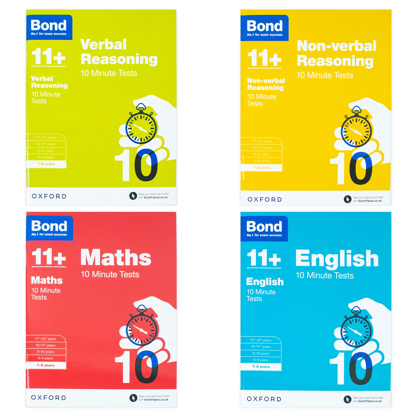 Bond 11+ Maths English Tests for Ages 7-8 – Lowplex Books