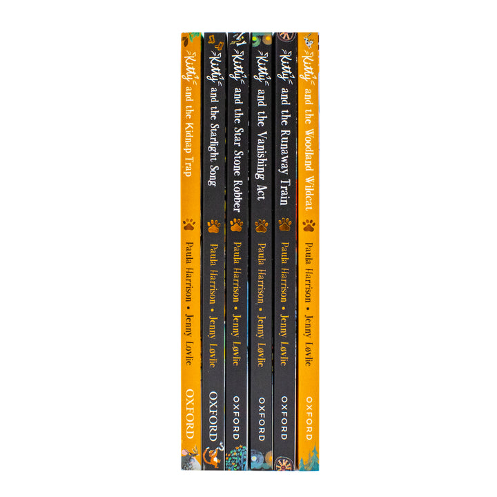 Paula Harrison Kitty Series 6 Books Set (Books 7-12) (Runaway Train, Vanishing Act, Star Stone Robber, Starlight Song, Woodland Wildcat, Kidnap Trap)