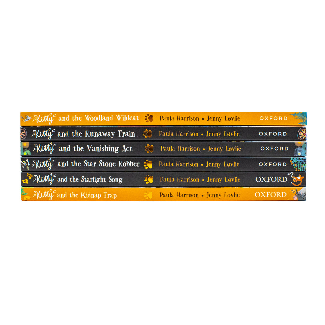 Paula Harrison Kitty Series 6 Books Set (Books 7-12) (Runaway Train, Vanishing Act, Star Stone Robber, Starlight Song, Woodland Wildcat, Kidnap Trap)