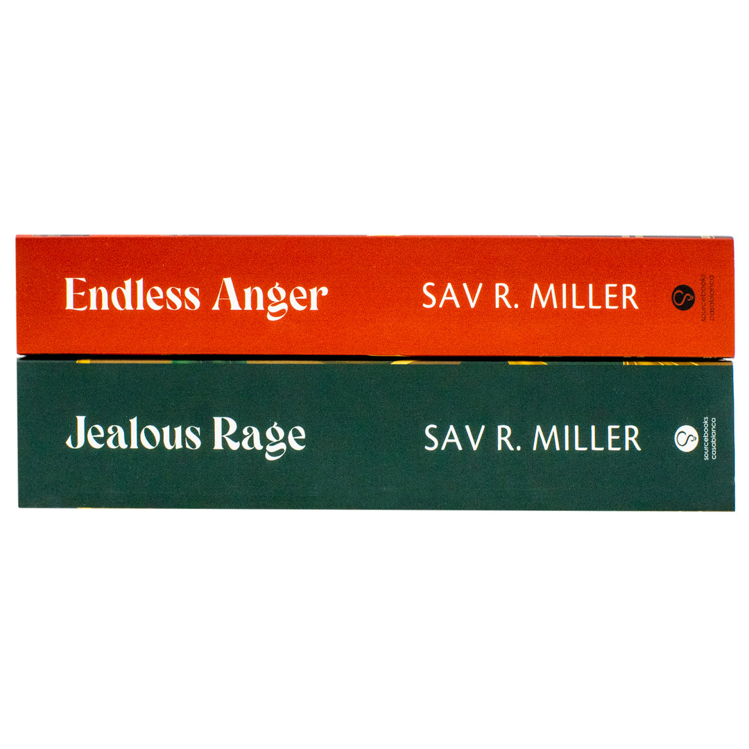 Monsters Within Series by Sav R. Miller 2 Books Sprayed Edges Collection Set (Endless Anger and Jealous Rage)