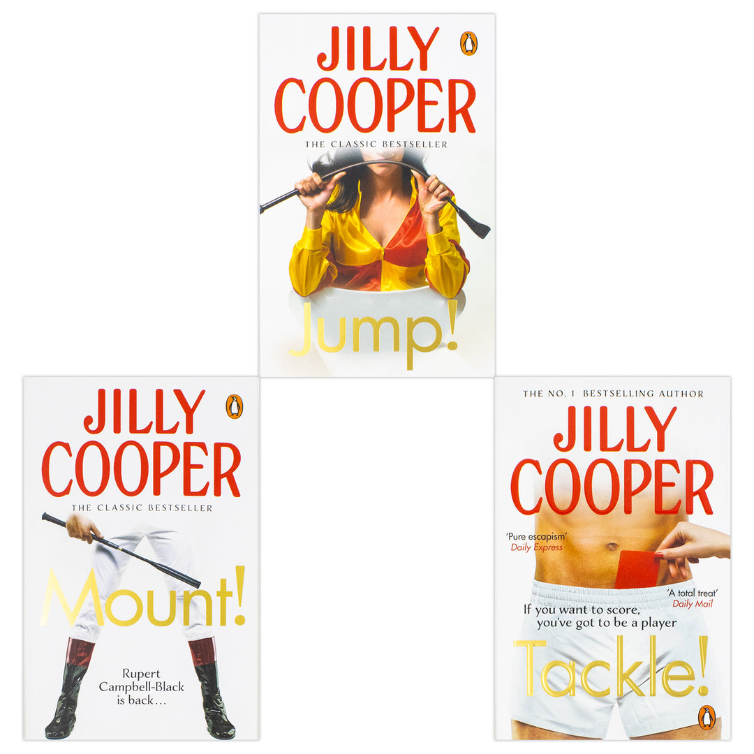 Rutshire Chronicles Series Book 9-11 By Jilly Cooper 3 Books Collection Set (Jump, Mount and Tackle) | Paperback