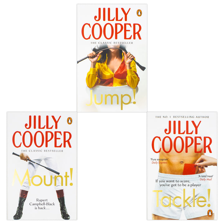 Rutshire Chronicles Series Book 9-11 By Jilly Cooper 3 Books Collection Set (Jump, Mount and Tackle) | Paperback