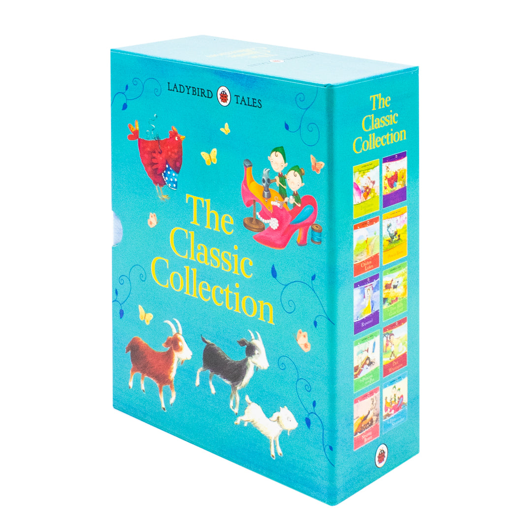 Ladybird Tales Classic Collection 10 Books Set | Slipcase (Dick Whittington, The Three Billy Goats Gruff, The Elves and the Shoemaker,Puss in Boots,The Enormous Turnip,Chicken Licken,The Little Red Hen & More)