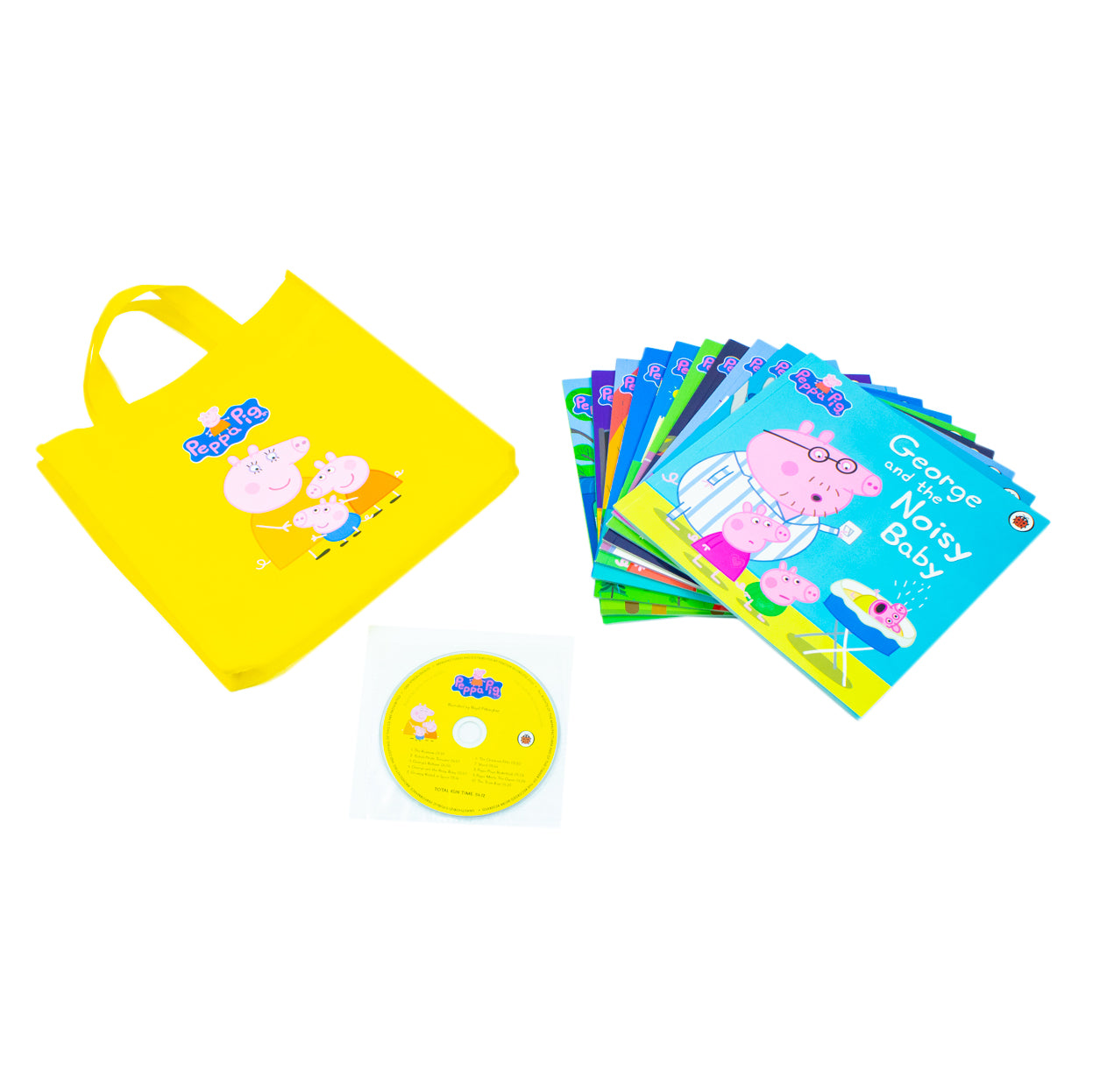 The Peppa Pig Collection 10-Book Set In A Yellow Gift Bag with