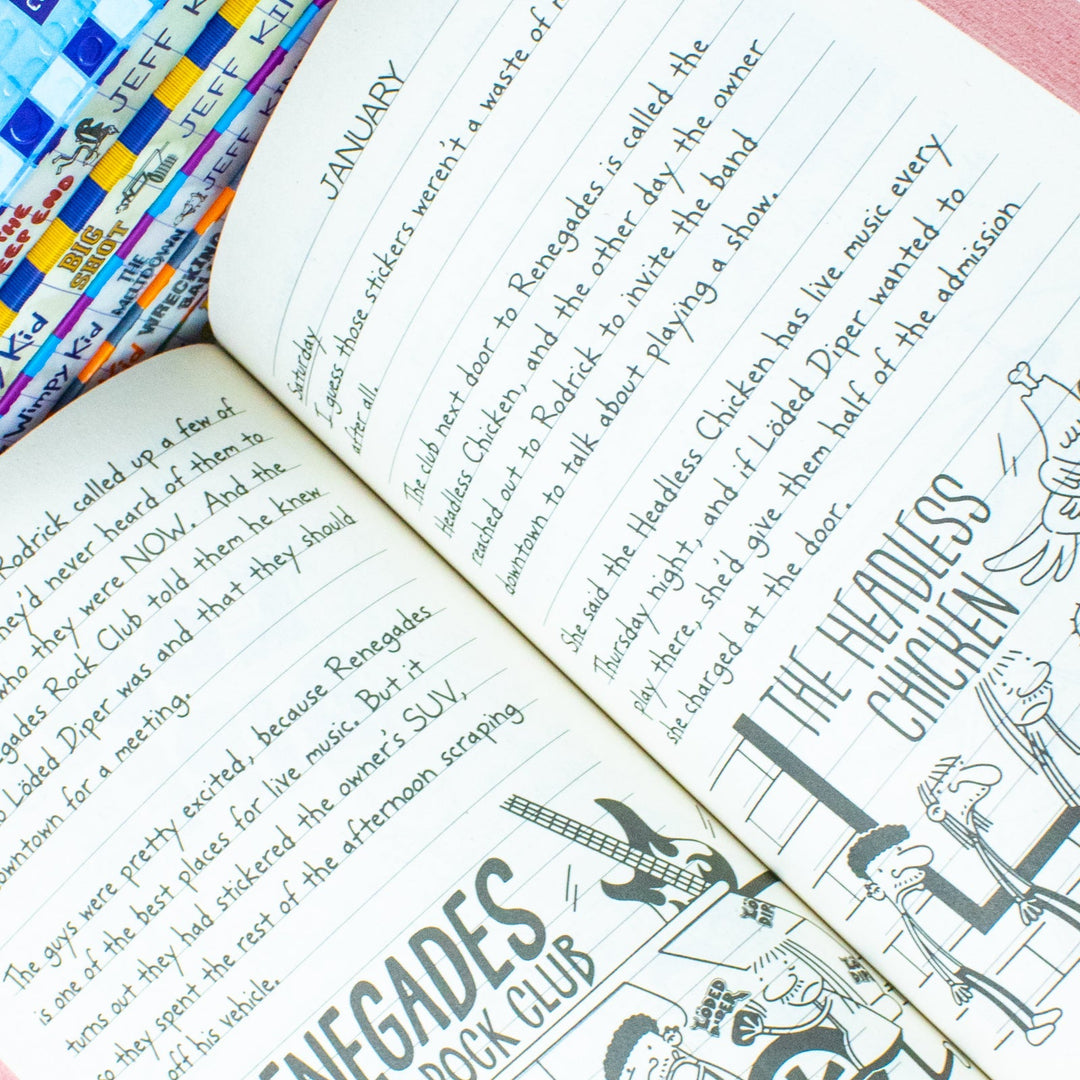 Diary of a Wimpy Kid (Book 12-17) 6 Books Collection Set (The Getaway, The Meltdown, Wrecking Ball, The Deep End, Big Shot & Diper Överlöde