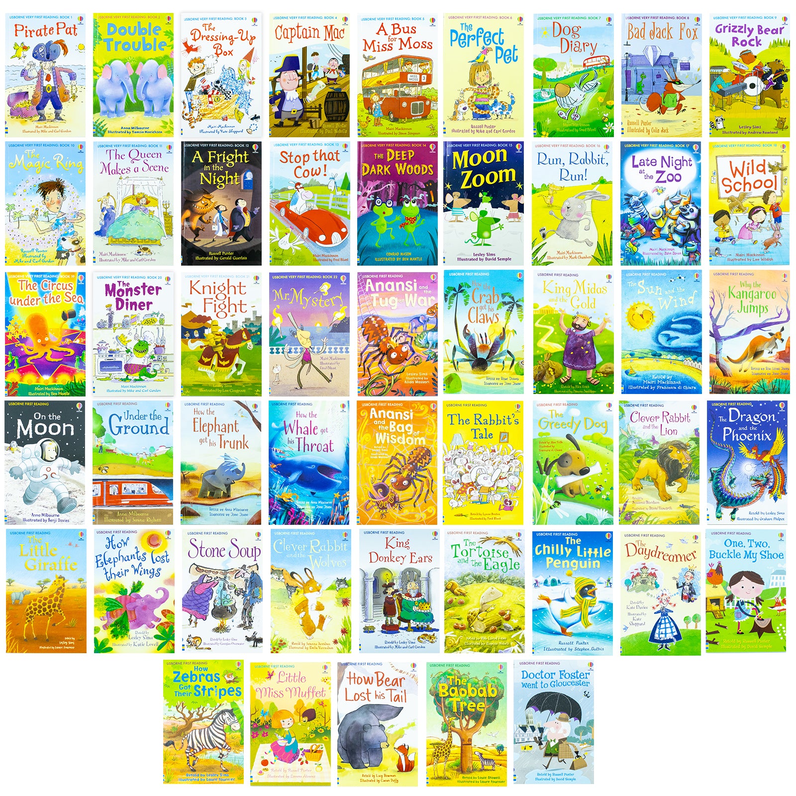 Usborne Very First Reading Library 100 Books Set Collection