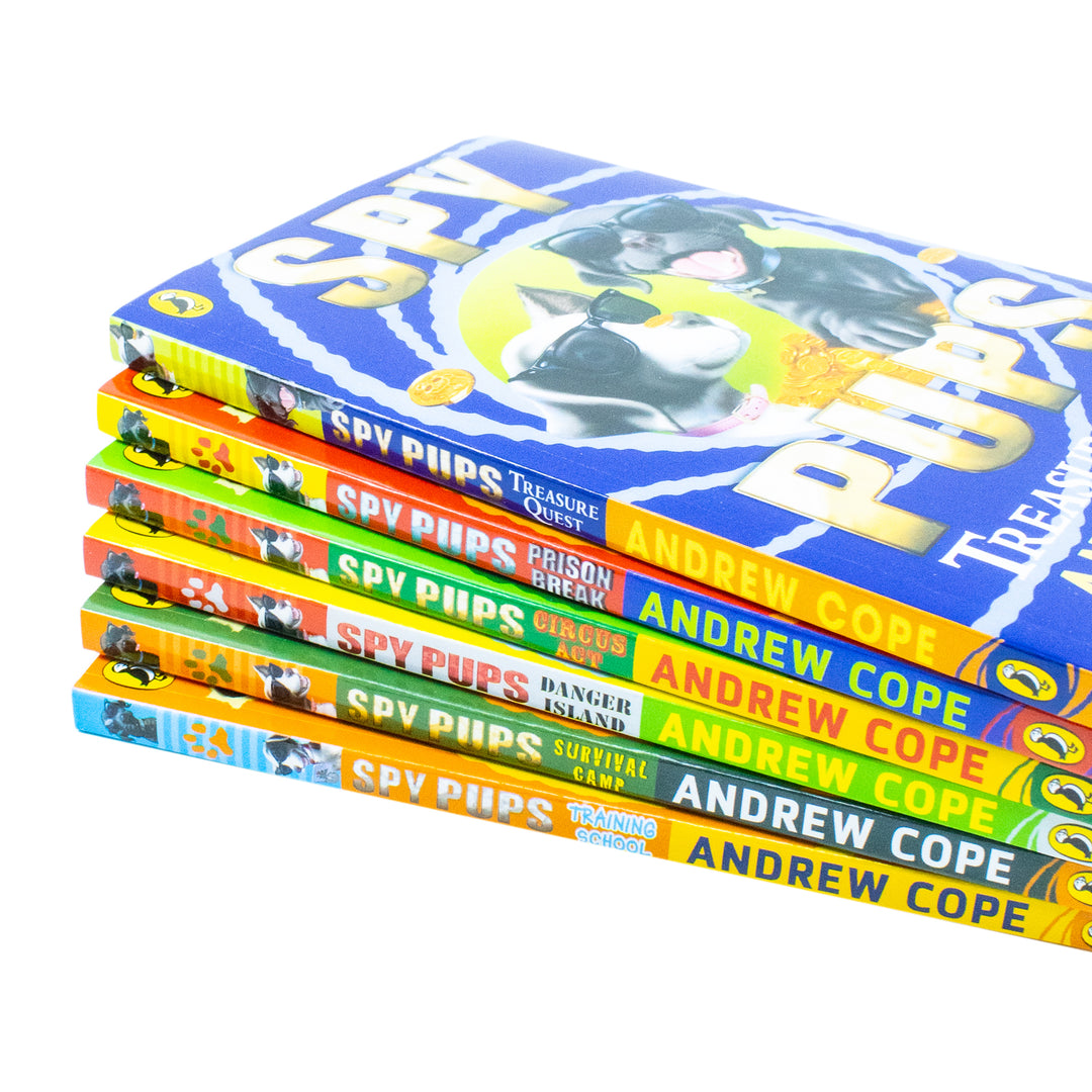 Spy Pups 6 Books Set Collection Andrew Cope, Circus Act, Training School