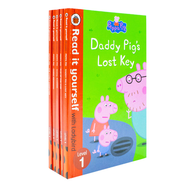 Peppa Pig Read It Yourself Level 1 by Ladybird 5 Books Box Set Collection