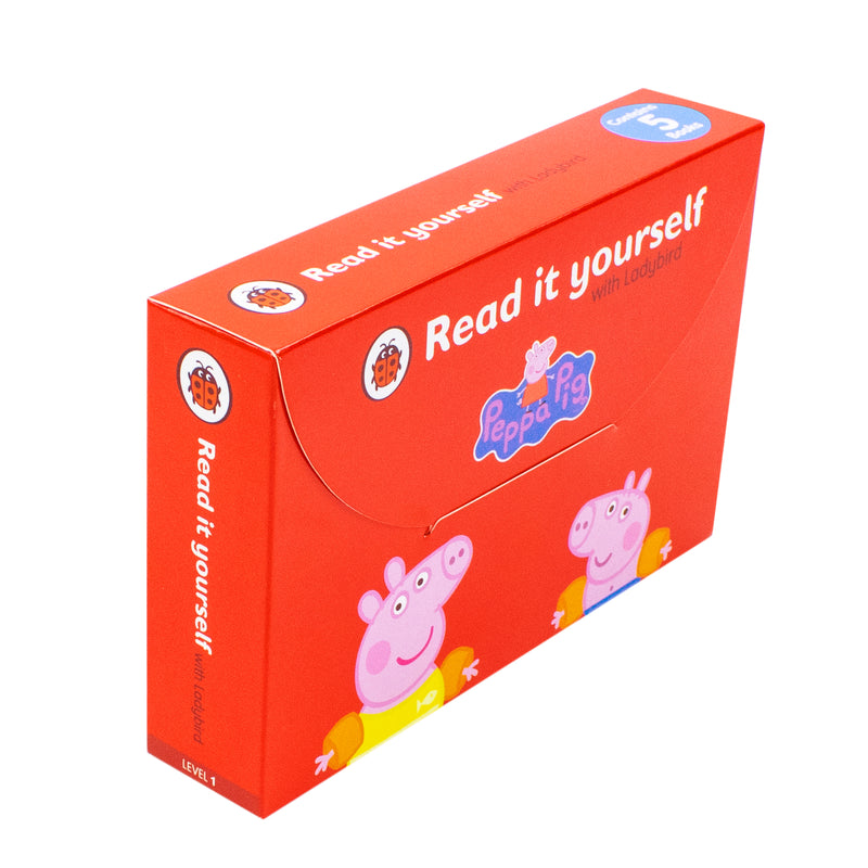 Peppa Pig Read It Yourself Level 1 by Ladybird 5 Books Box Set Collection