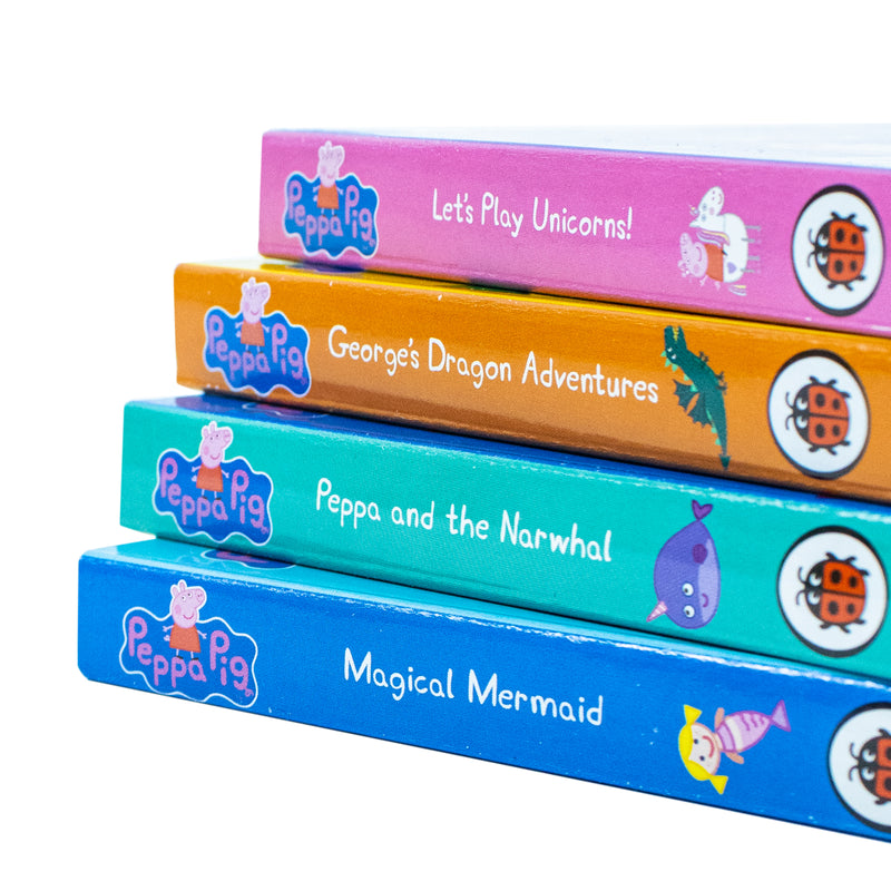 Peppa's Magical Creatures Little Library | 4-Book Set with Jigsaw Puzzle! – Fun & Colorful Peppa Pig Stories for Toddlers, Preschool & Family Reading