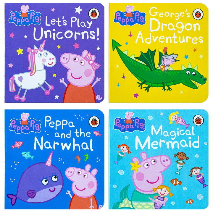Peppa's Magical Creatures Little Library | 4-Book Set with Jigsaw Puzzle! – Fun & Colorful Peppa Pig Stories for Toddlers, Preschool & Family Reading