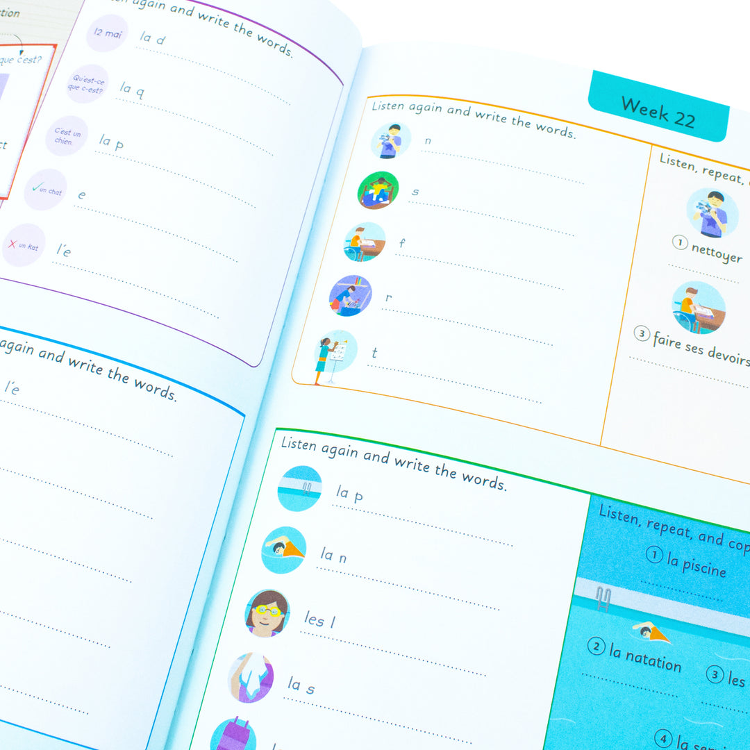 French for Everyone Junior 5 Words a Day: Learn and Practise 1,000 French Words