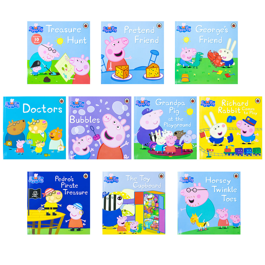 Peppa Pig 10 Books Ziplock Collection Set by Ladybird
