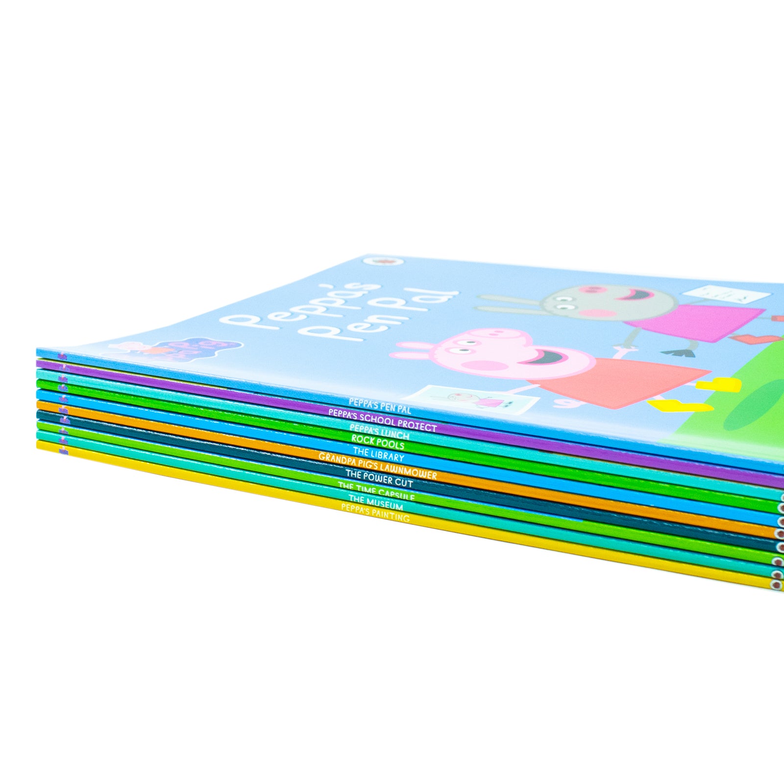 Peppa Pig Collection 10 Books Set in a Purple Gift Bag With Audio