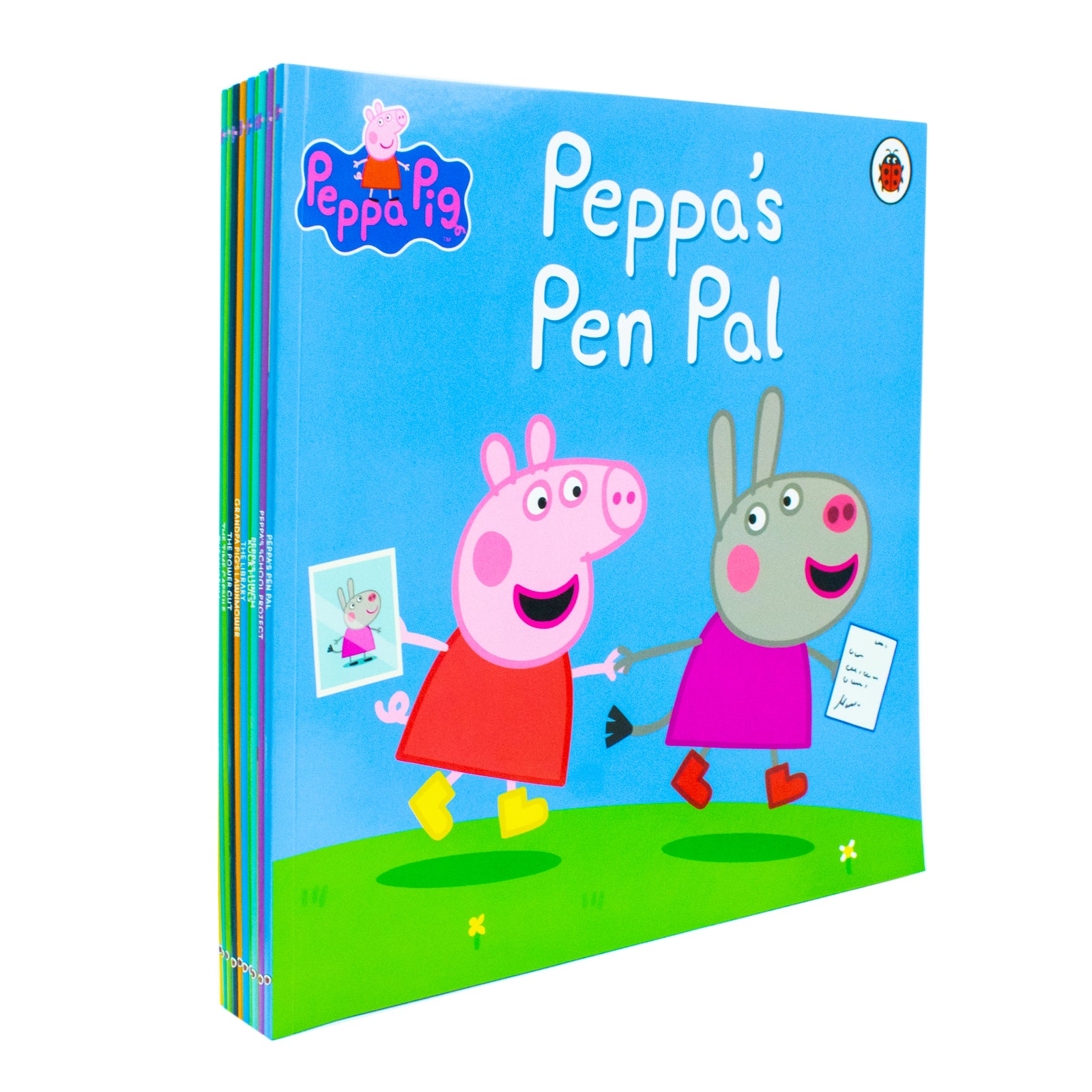Peppa Pig Collection 10 Books Set in a Purple Gift Bag With Audio