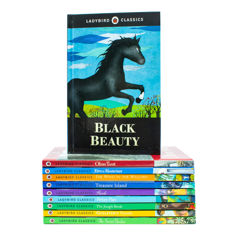 The Ultimate Children's Classic Collection 10 Books Set (The Secret Garden, Gulliver's Travels, The Jungle Book, Peter Pan, Black Beauty, Heidi, Treasure Island, Oliver Twist & More)