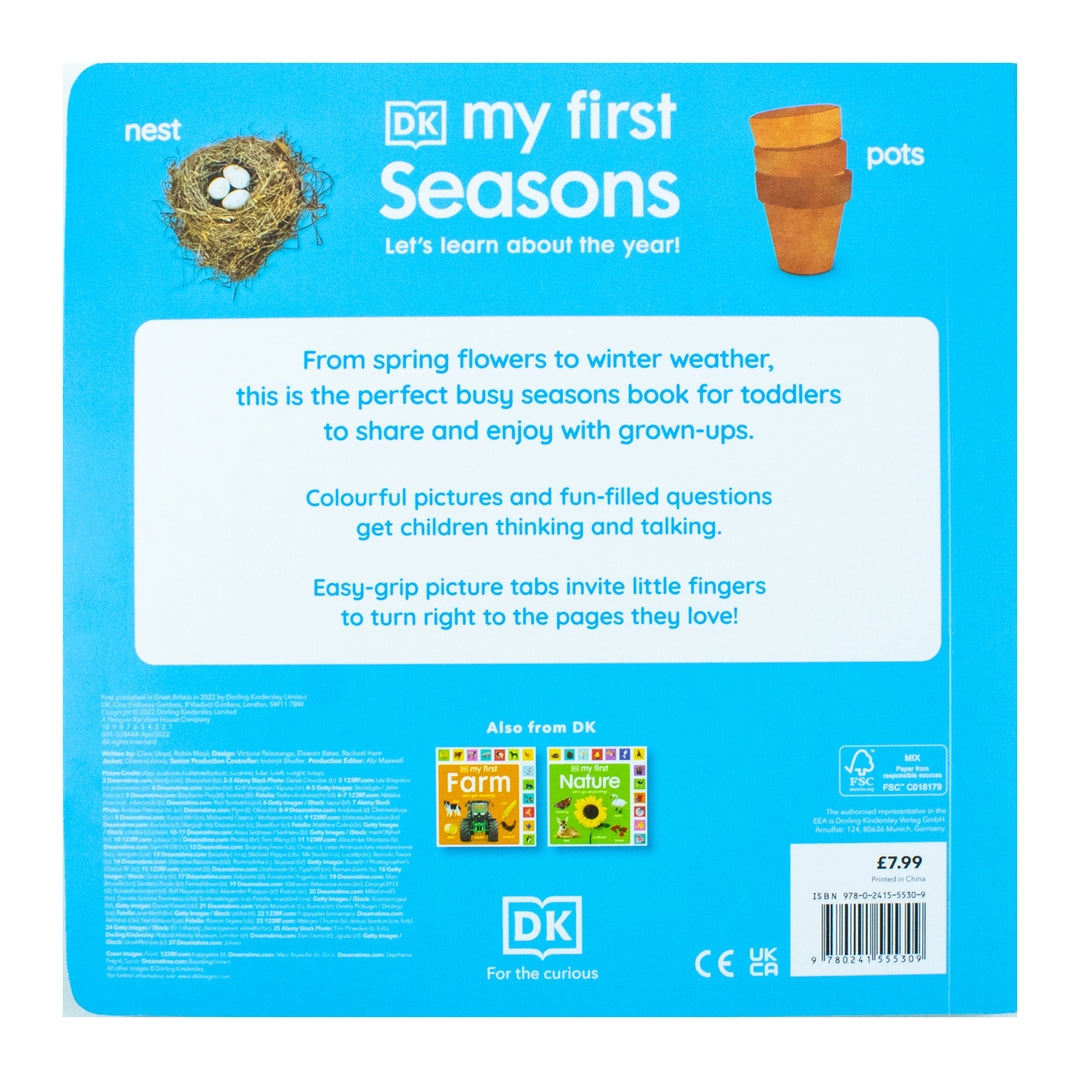 My First Seasons: Let's Learn About the Year! - A Fun Educational Board Book for Ages 0-3 Years