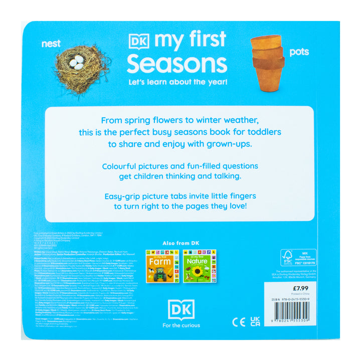 My First Seasons: Let's Learn About the Year! - A Fun Educational Board Book for Ages 0-3 Years